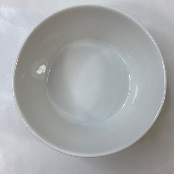 White Ceramic 5" Diameter Ingredient Bowl Simple Design - Picture 2 of 7